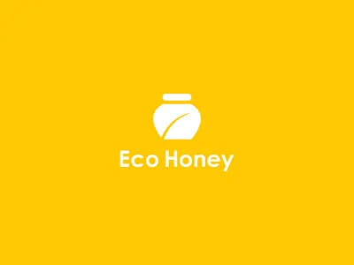 Eco Honey Logo creative idea creative logo honey logo minimalist logo pot logo