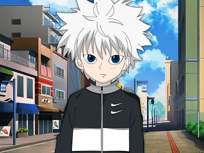 Killua hypebeast illustration anime anime street animeart flat hunterxhunter hypebeast illustration illustrator killua vector