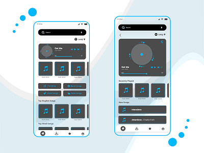 Music App Concept animation app branding design graphics illustrations mobile mobile app design mobile apps mobile ui music app music app ui music player ui ux web design website