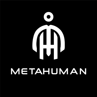 METAHUMAN (MH) LOGO MONOGRAM brand elegant initial letter logo logo monogram modern monogram simple