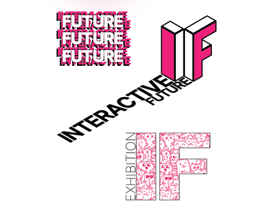 Future design exhibition future interactive logo magenta