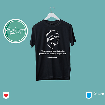 Rafa Nadal Qoute (T-shirt Design) design illustration logo logo design logodesign logos logotype shirt t t shirt t shirt design t shirt illustration t shirt mockup t shirts