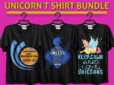 Unicorn T-Shirt Bundle branding design illustration t shirt design t shirt design t shirt design ideas t shirt design template t shirt designer t shirt illustration typographi t shirt design typography