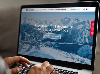 Courchevel design graphics mockup ux ux design web webdesign