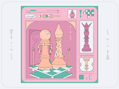 Figures 1 chess color palette color scheme colorful colors grid vector vector art vector illustration vectorart