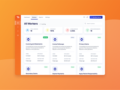 Thoughtful Automation UI Concepts dashboard product design ui ux