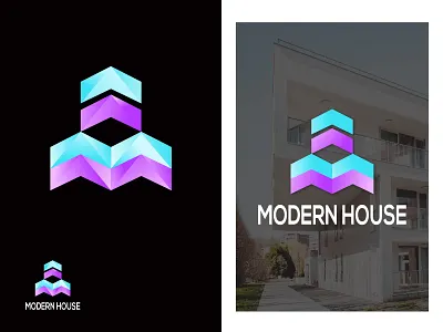 Modern House Logo - M letter logo - real estate logo design abstract logo adobe apps icon brand identity branding dribble elegant initial m logp logo logo ideas logo mark logo trends 2020 logobrand logodesign logos m logo design modern logos modern m logo real estate logo realestate