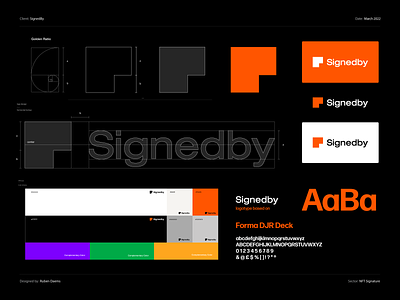 SignedBy - Brand Identity blockchain brand identity branding crypto cryptocurrency design ethereum guidelines logo metaverse solana web3