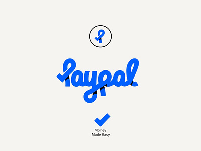 PayPal in cursive? branding concept cursive design doodle logo pay rebrand typography vector