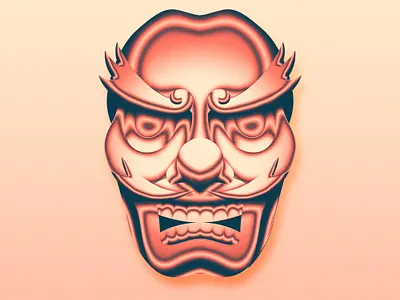 Chrome Tengu Mask chrome chromed japan japanese manga metal shiny shonen tengu yokai