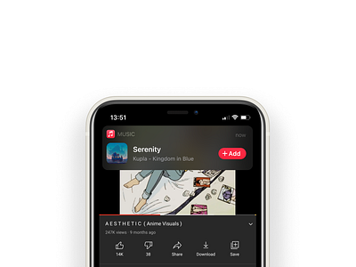 On device Music ID apple design ios ios14 iphone lofi notification ui ux