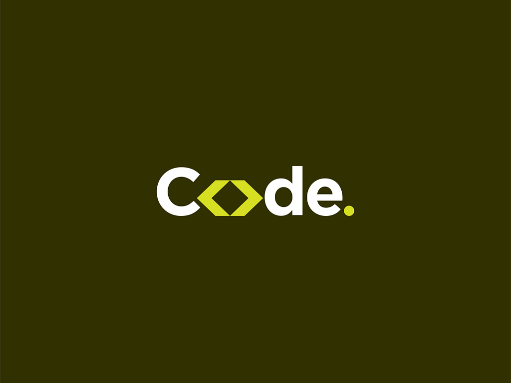 code logo - typography - dribbble by Riya Moni on Dribbble