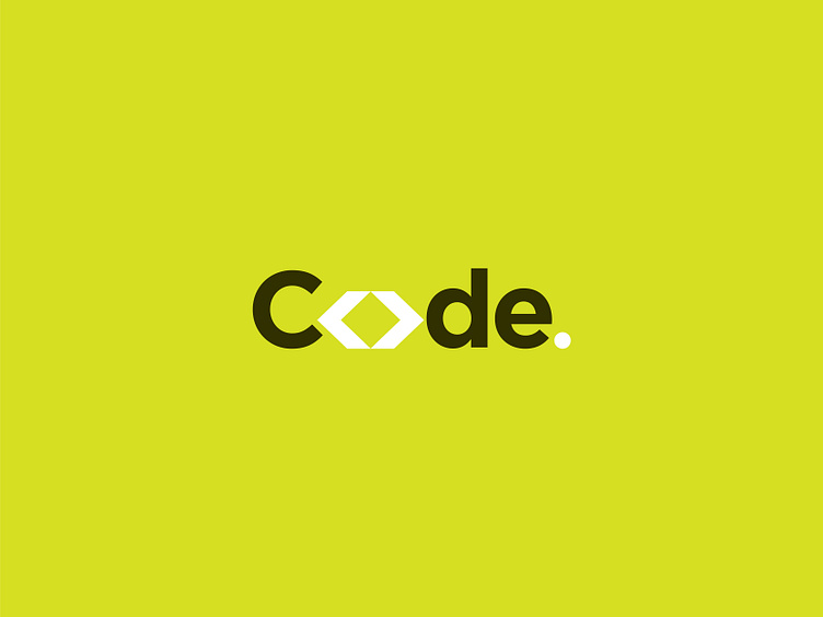 code logo - typography - dribbble by Riya Moni on Dribbble