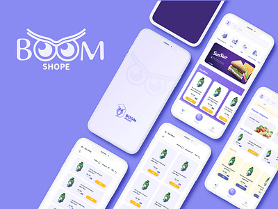 boom shop app app app design app ui branding design icon illustration logo ui ux