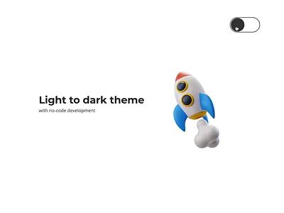 Light to dark theme animation animation design figma ui webflow
