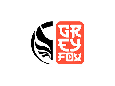 Grey Fox Tattoo studio albagiara branding concept design fox graphic design grey fox illustration japan japan tattoo japanese style logo oristano sardegna sardegnagraphic designer sardinia graphic designer tattoo vector