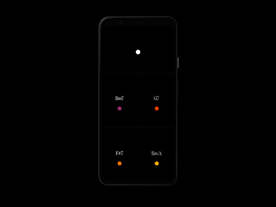 Colorful Chords - Home - Dark Mode brazilian chords dark ui darkmode design graphic guitar interface minimal music simple song