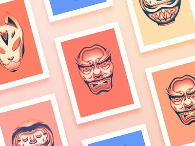 Chrome Japan Posters chrome chromed japan japanese manga metal poster shiny shonen yokai