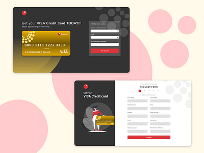 visacard app design dribbble flat illustration logo ui uidesign ux web