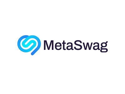 MetaSwag - Logo design abstract logo brand identity branding clothing cryptocurrency fintech gradient heart logo design logo designer m logo minimal logo modern logo ms ms letter ms logo nft startup logo tech logo