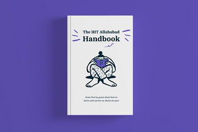 IIIT Allahabad Handbook clean concept cover ebook ebook cover ebook design minimal typography