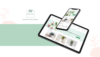 The Bloom shop app app design design ecommerce ecommerce app ecommerce design flower mobile plants responsive shop tablet ui design web app