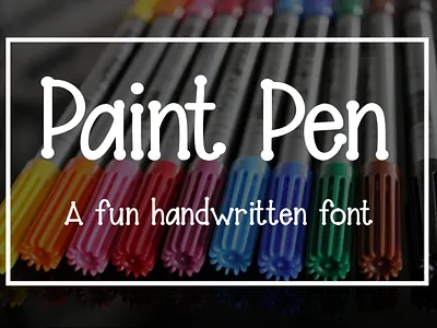 Paint Pen - A fun handwritten font display font dotted font font font design font with dots fonts typeface