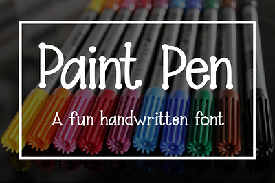 Paint Pen - A fun handwritten font display font dotted font font font design font with dots fonts typeface