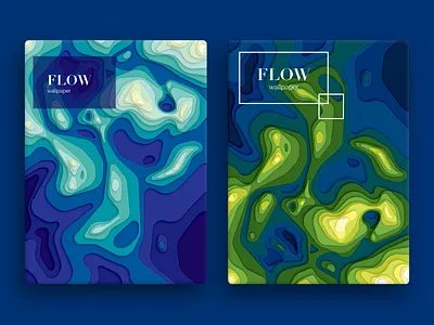 'Flow' #2 art background color design graphic illustration poster vector wallpaper design
