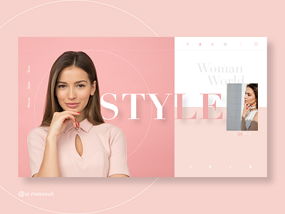 WomanStyle creative design designer graphicdesign style ui uidesign uiux uiwebdesign ux web webdesig website website design woman