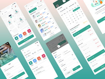 An Online Health care app for booking health care services doctor application doctor booking health health app health care healthcare mobile app mobile app mockup online health care