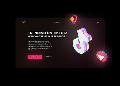 tik-tok app design tiktok ui ux web xd