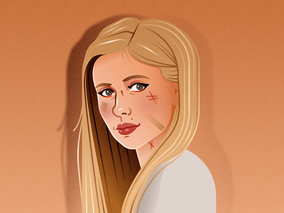 Portrait of a Fighter buffy buffy the vampire slayer design fashion illustration figma illustration portrait illustration vector