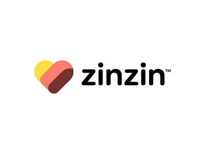 Zinzin #2 | For Sale branding concept propsal heart ice cream logo design