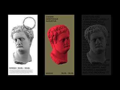 Caesar Domitianus Augustus - Museums Kotor ancient branding creative event eventidentity graphicdesign museum roman sculpture studio typography visual