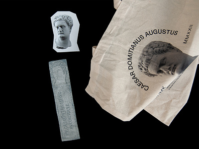 Caesar Domitianus Augustus - Museums Kotor ancient branding creative event eventidentity graphicdesign museum roman sculpture sticker studio totebag typography visual
