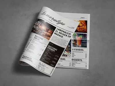 lamoraleja restaurant menu argentina branding madrid restaurant restaurant branding