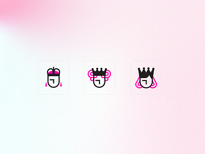 queens crown drag icon magenta minimal people queen royal