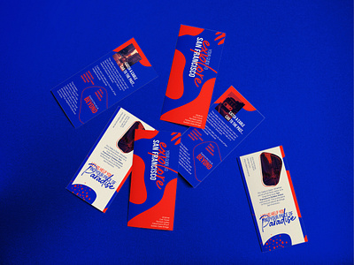 Modern Abstract Trifold Brochure Template abstract design blue brochure brochure design brochure layout brochure template modern design red red blue san fransisco travel brochure trifold trifold brochure trifold template
