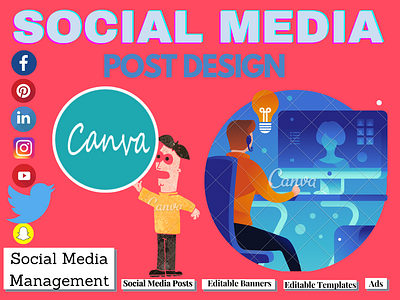 I will do design anything using canva bannerdesign canvadesign canvas facebook facebook ad facebook banner facebook cover graphicsdesign instagram banner instagram post instagram template linkedinprofile logo designer logodesign logotype socialmediamanager socialmediapost socialmediatemplate templatedesign youtubethumbnail