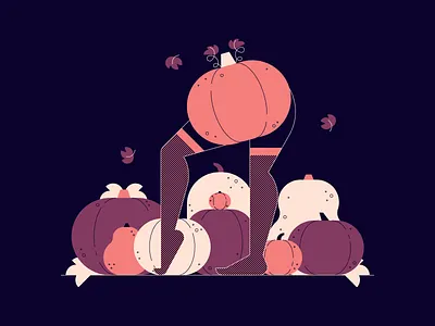 S P O O K Y cursed halftone halloween illustration pumpkin spooky spooky season vector