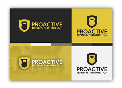 Proactive Fitness - Bootcamp Gym bootcamp branding fitness gym kettlebell logo sheild