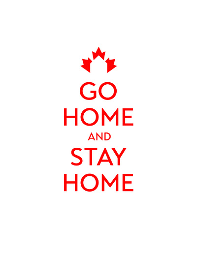 Go Home and Stay Home - Covid Poster covid 19 covid19 keep calm and carry on poster