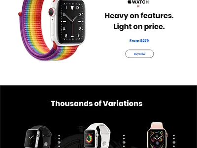 Apple Watch Web Design - Adobe XD apple watch best free prototype ui ux webdesign