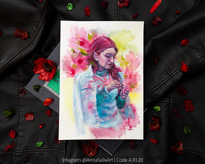 "Music" watercolor + white gouache painting character design fantasy art female character girl character girl illustration illustration portrait portrait art portrait illustration still life surreal art surrealism traditional art watercolor watercolor art watercolor illustration watercolor painting watercolour woman illustration woman portrait