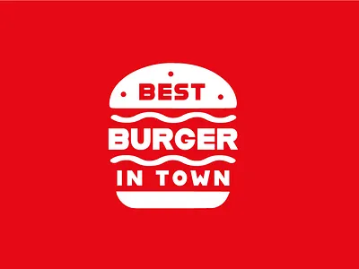 Best Burger in Twon branding flat icon icon collection illustration logo logo design logo design concept simple typography