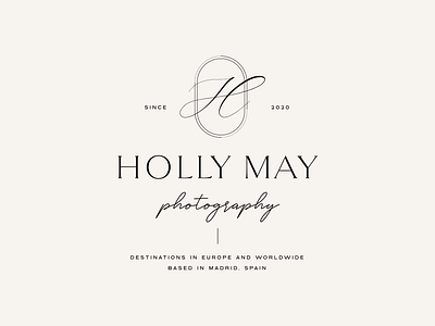 Holly May Logo by Labels Studio branding classy logo elegant logo high end logo logo logo design logo inspiration luxury logo photographer logo photography logo script logo sophisticated logo wedding logo