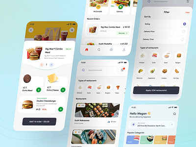 Food Delivery App - Case Study animation app delivery design food food delivery mobile mobile app uber eats ui