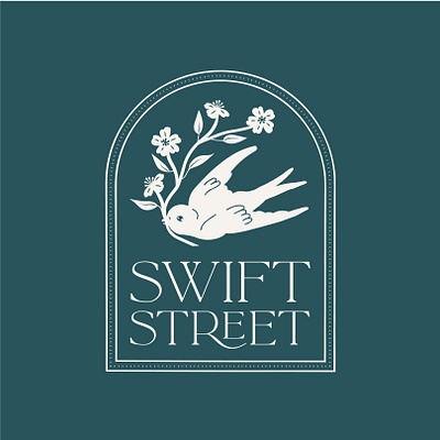 Swift Street Housewares Logo bird branding branding design design drawing graphic design illustration logo logo design typography vector