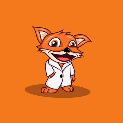 fox cartoon cute cute animal design fox illustration logo